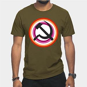 Lesbian T-Shirts - Lesbian Pride Communist T-Shirt TP1503