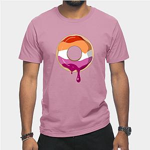 Lesbian T-Shirts - Lesbian Pride Donut T-Shirt TP1503