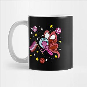 Lesbian Mugs- Lesbian Butterfly In Space Lesbian Pride Mug TP1503