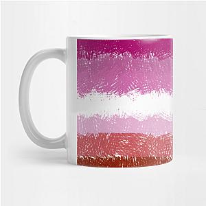 Lesbian Mugs- Lesbian Flag Crosshatch Design Mug TP1503