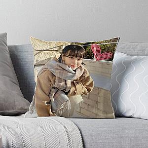 Le Sserafim Chaewon Snow Throw Pillow