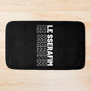 LE SSERAFIM Typography  Bath Mat