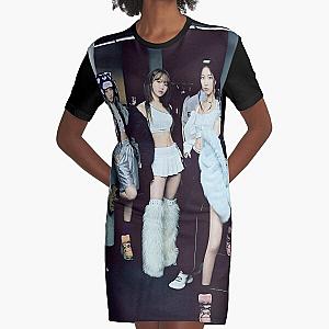 LE SSERAFIM - EASY  Graphic T-Shirt Dress