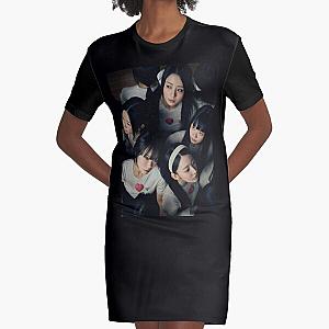 LE SSERAFIM - UNFORGIVEN Graphic T-Shirt Dress