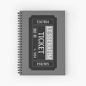 Le Sserafim Ticket Spiral Notebook