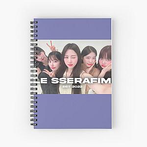 LE SSERAFIM group sticker  Spiral Notebook