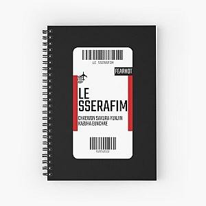 Le Sserafim Boarding Pass Spiral Notebook