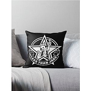 punk band music best logo less than jake gajiumr best logo Throw Pillow