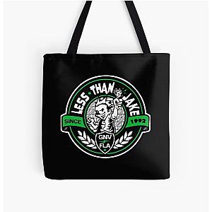 Less Than Jake Merch Less Than Jake Logo All Over Print Tote Bag