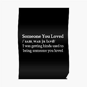 Lewis Capaldi Aesthetic Quote Lyrics Black Poster RB1306