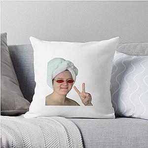 Lewis Capaldi Towel and Sunglasses Meme Throw Pillow RB1306