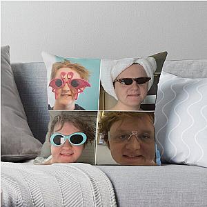 Lewis Capaldi collage Throw Pillow RB1306