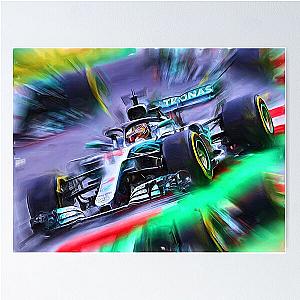 Lewis Hamilton # 44 - Word Champion F1 2018 Poster