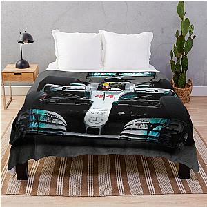 Lewis Hamilton 44 - Digital art Throw Blanket