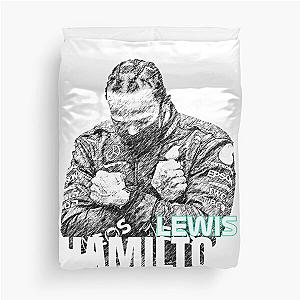 Lewis Hamilton - Sketch Poster Duvet Cover