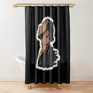 Lewis Hamilton Illustration Shower Curtain