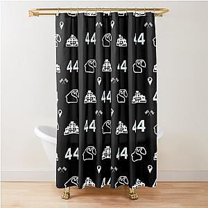 Lewis Hamilton 44 Racing Pattern  Shower Curtain