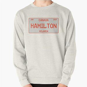 Lewis Hamilton first win license plate white Pullover Sweatshirt