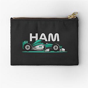 Lewis Hamilton 44 Formula1 Billion Dollar Man 2021 Mercedes f1 Car Racing Zipper Pouch