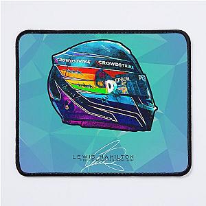 F1 2021 Lewis Hamilton - Rainbow Qatar & Saudi GP Mercedes Crash Helmet Artwork Mouse Pad