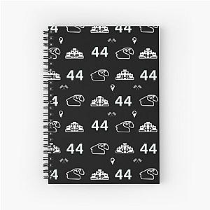 Lewis Hamilton 44 Racing Pattern  Spiral Notebook