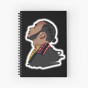 Lewis Hamilton Illustration Spiral Notebook