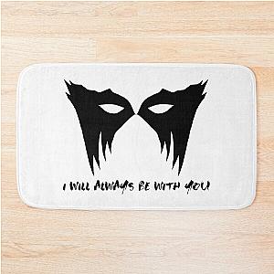 I Will Be With You Lexa Black Bath Mat