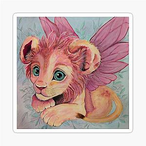 Peppermint Fairy Lion Cub by Lexa Sticker