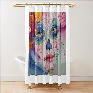 Sweet Candy Sugar Skull by Lexa Shower Curtain