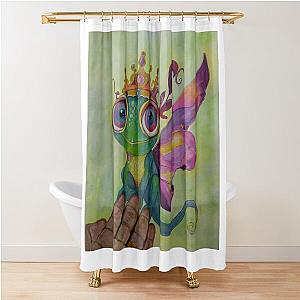 Edgar the Chameleon Fairy Prince by Lexa Shower Curtain