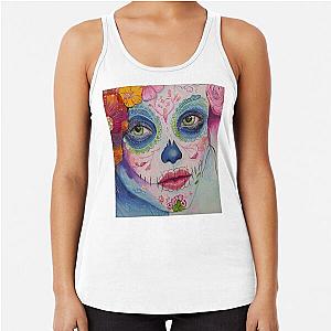 Sweet Candy the Sugar Skull by Lexa Racerback Tank Top