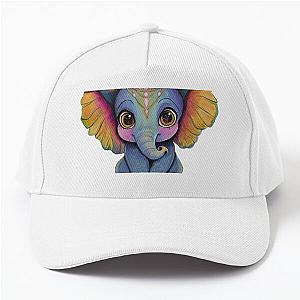 Janathan the baby Elephant by Lexa Baseball Cap