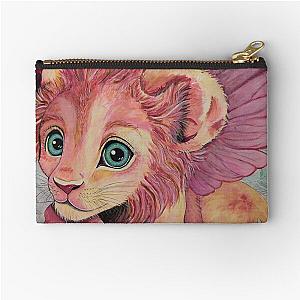 Peppermint Fairy Lion Cub by Lexa Zipper Pouch