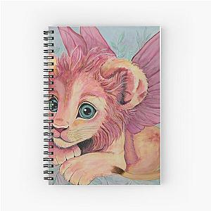 Peppermint Fairy Lion Cub Spiral Notebook