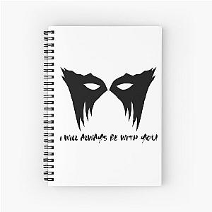I Will Always Be with You Spiral Notebook, Black