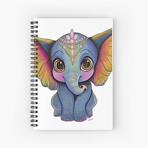 Jonathan the baby Elephant by Lexa Spiral Notebook