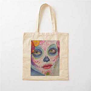 Sweet Candy Sugar Skull Tote Bag by Lexa Cotton