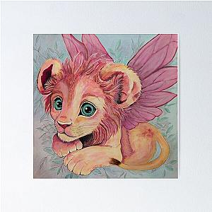 Peppermint Fairy Lion Cub by Lexa Poster