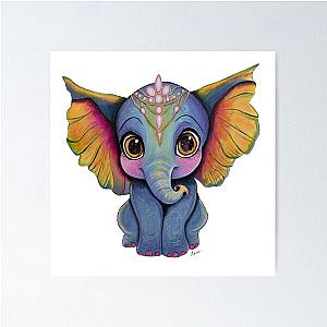 Jonathan the Elephant by Lexa Poster