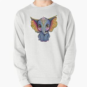 Janathan the baby elephant by Lexa Pullover Sweatshirt