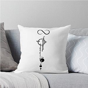 Lexa back tattoo, Heda tattoo, Lexa Infinity symbol Throw Pillow