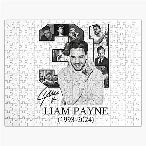 Rest In Peace Liam Payne Vintage Unisex Black Shirt, Liam Payne Thank You For Memories Jigsaw Puzzle