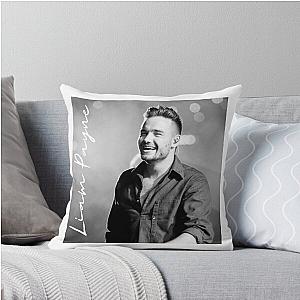 Liam Payne Black White Throw Pillow