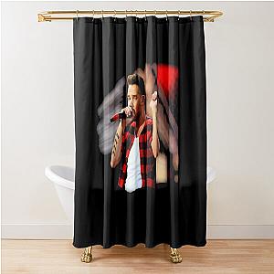 Liam Payne of One Direction at Murrayfield Stadium in 2014 For a Fan in Memory of Liam Payne Gift Shower Curtain