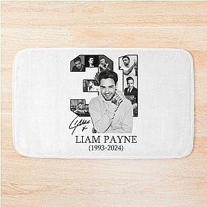 Rest in Peace Liam Payne Vintage Unisex Black Shirt, Liam Payne Thank You for the Memories Bath Mat