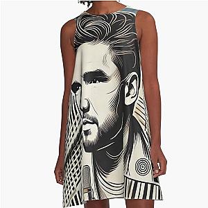 Liam Payne Tribute Minimalist Music Fan A-Line Dress