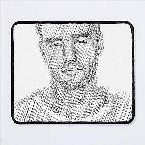 Liam Payne portrait illustration Mouse Pad