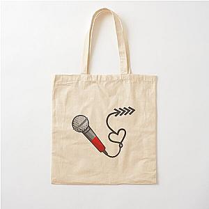 One Direction - Liam Payne - Red Microphone And Arrows Charity Cotton Tote Bag