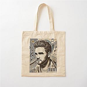 Liam Payne Tribute Art Simple Music Fan Design Cotton Tote Bag