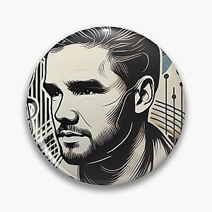 Liam Payne Minimalist Music Fan Design Pin